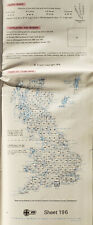 1974 The Solent & The Isle Of Wight Jumbo (33" x 35") Map Suitable For Framing