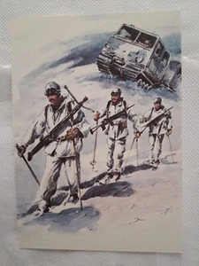 Cartolina Post Card Cartoline Militari Alpini Tiratura 1500 esemplari 1987 <am - Picture 1 of 2