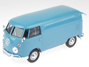 VW T1 furgone blu modellino 79342 Motormax 1:24