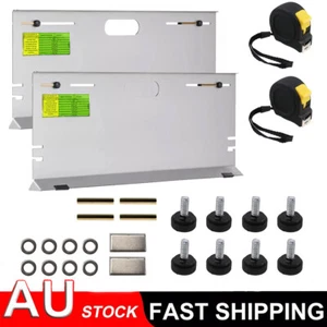Wheel Alignment Tool Toe Plates Accurate Measure Tape And Conversion Chart AU - Picture 1 of 12
