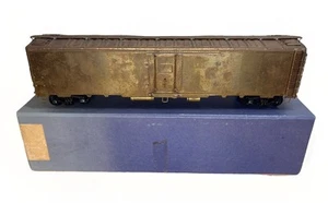 KTM US Hobbies O Scale 50' Express Reefer Car Vintage Brass Train 950 W/ Trucks - Picture 1 of 10