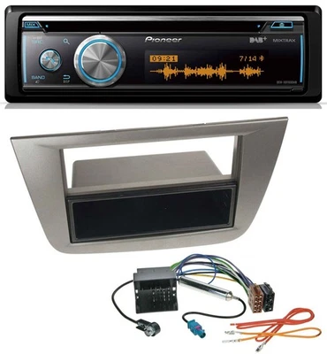 Pioneer MP3 DAB USB CD Bluetooth Autoradio für Seat Altea Toledo ab 05 Anthrazit - Bild 1 von 4