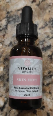 Extractos VITALITY - Mezcla de aceites esenciales Skin Envy botella de vidrio de 30 ml con gotero Foto 1 de 3