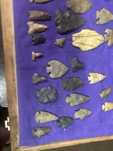 Pfeilspitze Lot authentische Original Speerspitzen Vogelspitzen Paleo-Wald Ohio - Bild 1 von 12