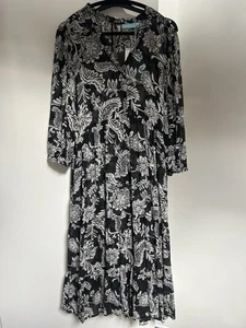 Blue Illusion Dress 3L (18/20/22) BNWT - Incl Cream Slip - Picture 1 of 8