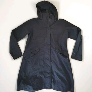 Patagonia Women’s H2NO Long Coat Jacket Size XL Full Zip Hooded Pockets Black - Bild 1 von 6