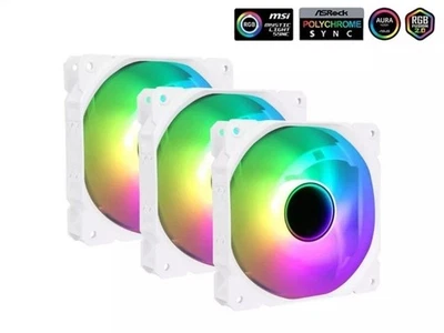 SAMA IMW3IN1 ARGB 3-in-1 120mm Fan Kit White - Image 1 of 3
