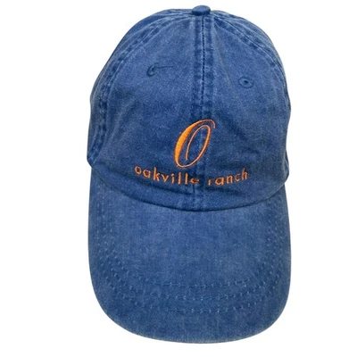 Adams Oakville Ranch Baseball Cap Hat Napa Valley Leather Buckle Strap Men OS - Image 1 of 4