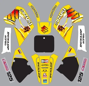 Decals for Suzuki RM125 RM 125 GRAPHICS 1993-1995 stickers old school - Picture 1 of 1