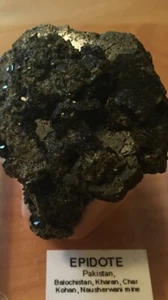 Gemmy Epidote, Nausherwani Mine, Kharan District, Balochistan, Pakistan  - Picture 1 of 3