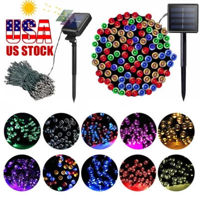 LED Christmas Lights Solar String Lights Outdoor Xmas Tree Lights Garden Decor  - Image 1 of 4