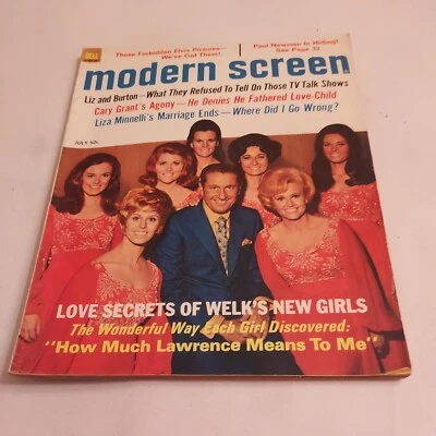 1970 July, Modern Screen Magazine, Love Secrets Of Welk's Girls  (CP285)  Foto 1 de 3