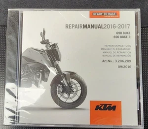 KTM 2016-2017 690 DUKE R REPAIR MANUAL CD UNOPENED - Picture 1 of 2