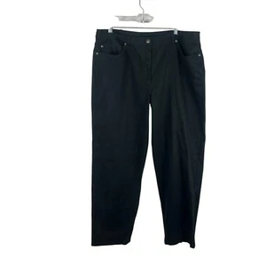 NEW Ruby Rd Straight Leg Pants Women 18 Black Stretch Cotton Classic Work Casual - Picture 1 of 9