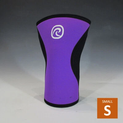 Rehband 7751W Neoprene Rx Knee Support (5mm, Purple/Black, S)  - Spot Defect - Image 1 of 4