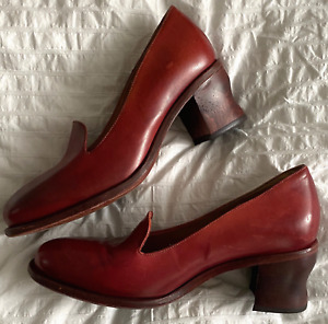 Cherevichkiotvichki RED derby wood heel Shoes Elena Dawson Paul Harnden