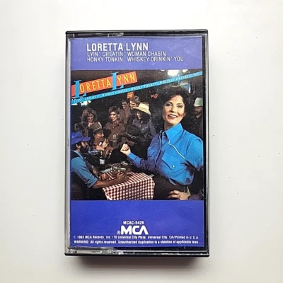 Loretta Lynn- Lyin' Cheatin' Woman Chasin'- Cassette Tape 1983 MCA Records - Image 1 of 3