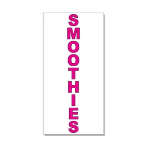 Letrero de tienda minorista Smoothies rosa barra de comida restaurante camión de comida PEGATINA CALCOMANÍA - Imagen 1 de 1