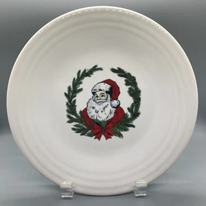 Fiesta Old Saint Nick Luncheon Plate in White | Fiestaware Santa Claus Christmas - Picture 1 of 4