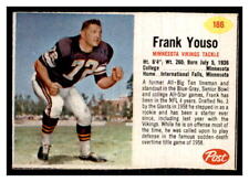 1962 Post Cereal Football Frank Youso #186   SP  Nice Vintage *FAST SHIP*