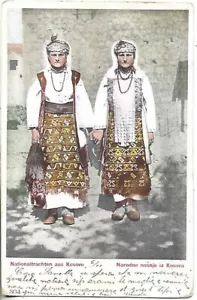 1901 NORTH MACEDONIA NATIONAL COSTUMES FROM KOSOVO - Picture 1 of 2