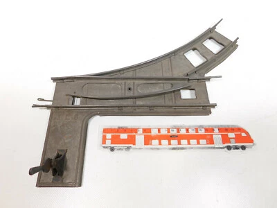 Märklin Spur 1 Blech-Weiche links 8er/8 er Kreis für Uhrwerk-Betrieb #CM592-1 - Bild 1 von 4