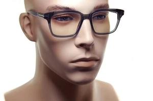 TOM FORD Blue Block Eyeglasses FT5661 020 51mm Mens Medium Square Frames GREY - Picture 1 of 14