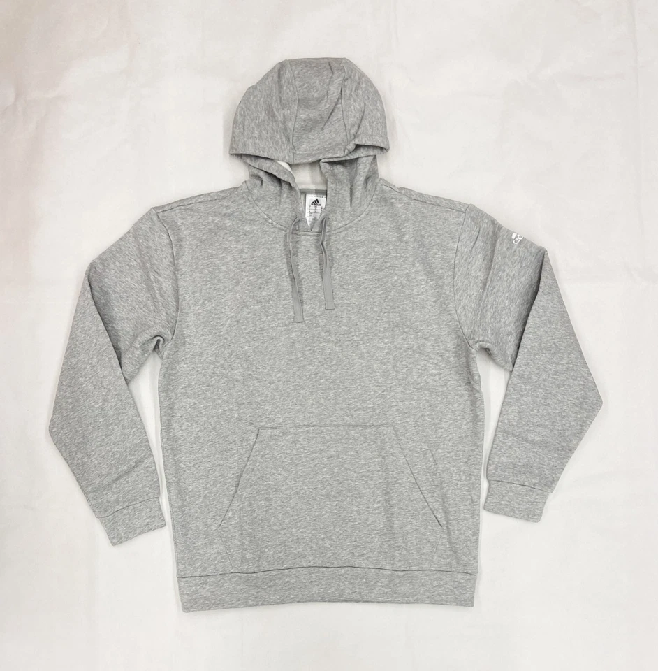 adidas Fleece Hood Medium Grey Heather Size Medium