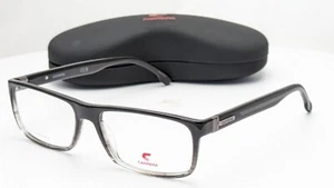 Carrera 8890 08A Black Grey Rectangle Mens Eyeglasses 57mm - Picture 1 of 7
