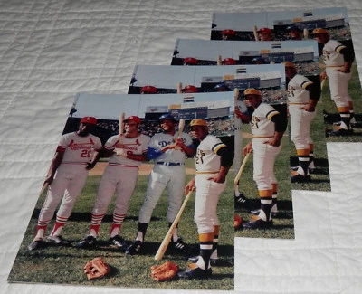 1971 All Star Game FOUR 4 COUNT Postcards NL Greats Roberto Clemente Brock Torre - Image 1 of 2