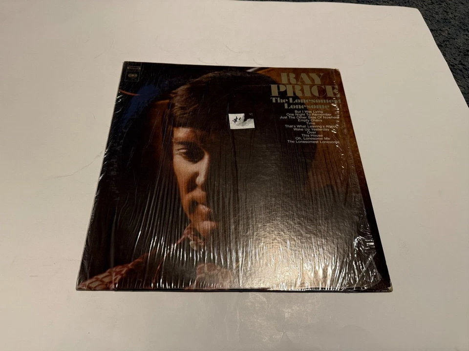 Ray Price The Lonesomest Lonesome w/ Shrink LP Vinyl Record Album - Image 1 of 1