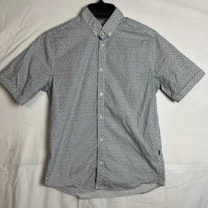 Tom Tailor White Button Down Collared Short Sleeve Shirt Size S - Picture 1 of 2