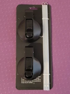 2 Pack Straw Lids fits Hydro Flask Wide Mouth Water Bottles -BLACK - NEW - Picture 1 of 6