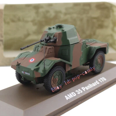 ATLAS 1/43 Panhard AMD 178 Aarmored Vehicle Painting Finished Tank Model - Image 1 of 4