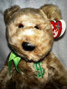 Beanie Babies 2002 “Billionaire” Large Bear- PE- Embroidered Tush Tag - Picture 1 of 7
