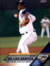2017 Burlington Bees Choice #5 Samil De Los Santos Dominican Republic DR Card