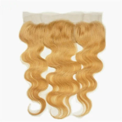 12A BRAZILIAN HONEY BLONDE 27# OMBRE LACE FRONTAL 13X4 BODY WAVE/STRAIGHT 90g - Imagem 1 de 4