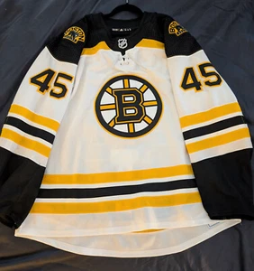 Game Issued 2019-20 Joona Koppanen White Boston Bruins Adidas NHL Jersey sz 58 - Picture 1 of 5