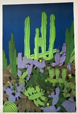 Desert Cactus Original Hand Signed/ Numbered  23"x35" - Image 1 of 4