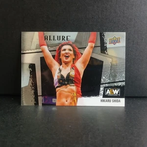 Sedia Upper Deck 2022 Allure AEW Orizzontale Acciaio Hikaru Shida #123 - Foto 1 di 2