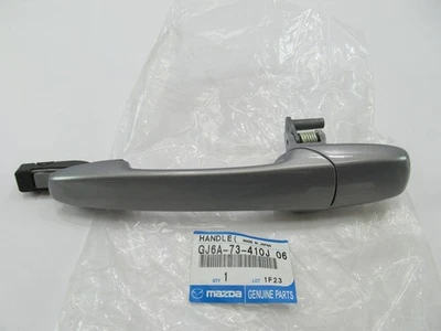 NOVA MAÇANETA EXTERNA ESQUERDA TRASEIRA ORIGINAL DO FABRICANTE para 2003-2008 Mazda 6 (PRATA) - Imagem 1 de 4