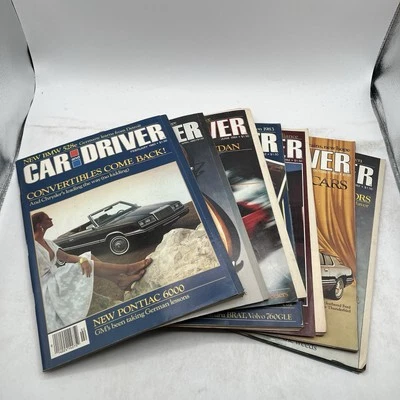 Car and Driver Magazine 1982 Lot of 7 Issues Mercedes Audi Pontiac Thunderbird Foto 1 de 4