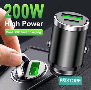 CARICABATTERIE DA AUTO USB CARICATORE CELLULARE ACCENDISIGARI UNIVERSALE Kkk - Picture 1 of 6