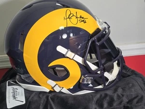 🏈 Marshall Faulk Rams Full Size Authentic Signed Helmet Auto - Picture 1 of 3