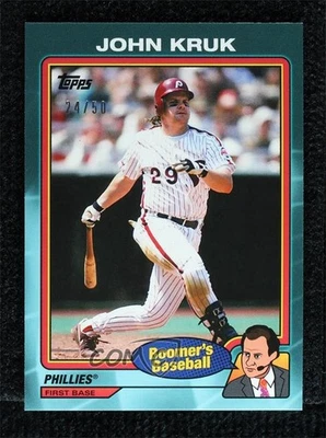 2024 Topps x Chris Berman Boomer's Baseball Teal /50 John Kruk #30 - Image 1 of 2