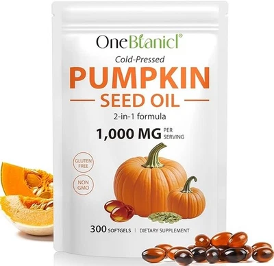 RKPROUC 300 x Pumpkin Seed Oil Capsules Pumpkin Seed Extract Skin Supplement RRP £25