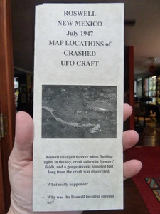 #A-51 Guide to ROSWELL 1947 UFO CRASH SITE Map Alien WEIRD maps locations aliens - Picture 1 of 1