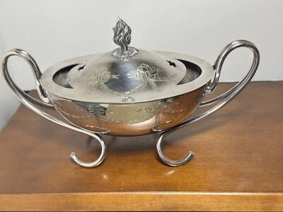 Antique 19th C. Sheffield Mappin Bros. “QUEENS PLATE” Silver Plated Spoon Warmer - Изображение 1 из 4