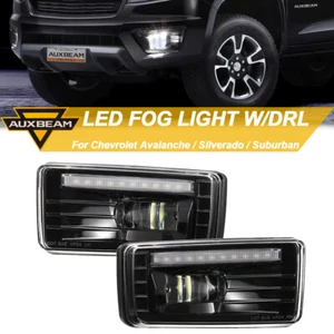 AUXBEAM Pari LED Fog Driving Light DRL For 07-15 Silverado 1500 2500HD / 3500HD - Picture 1 of 12