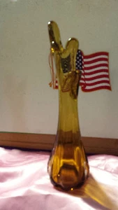 FENTON RARE COLOR FIVE FINGER VASE. ( VERY EARLY PSC ) MFG. FINISH ). - Picture 1 of 9